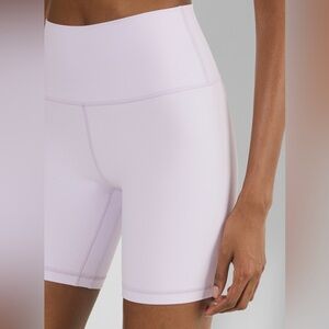 🆕 TNA Life Aritzia Cheeky Hi-Rise 7" Light Lilac High-Rise Bike Shorts